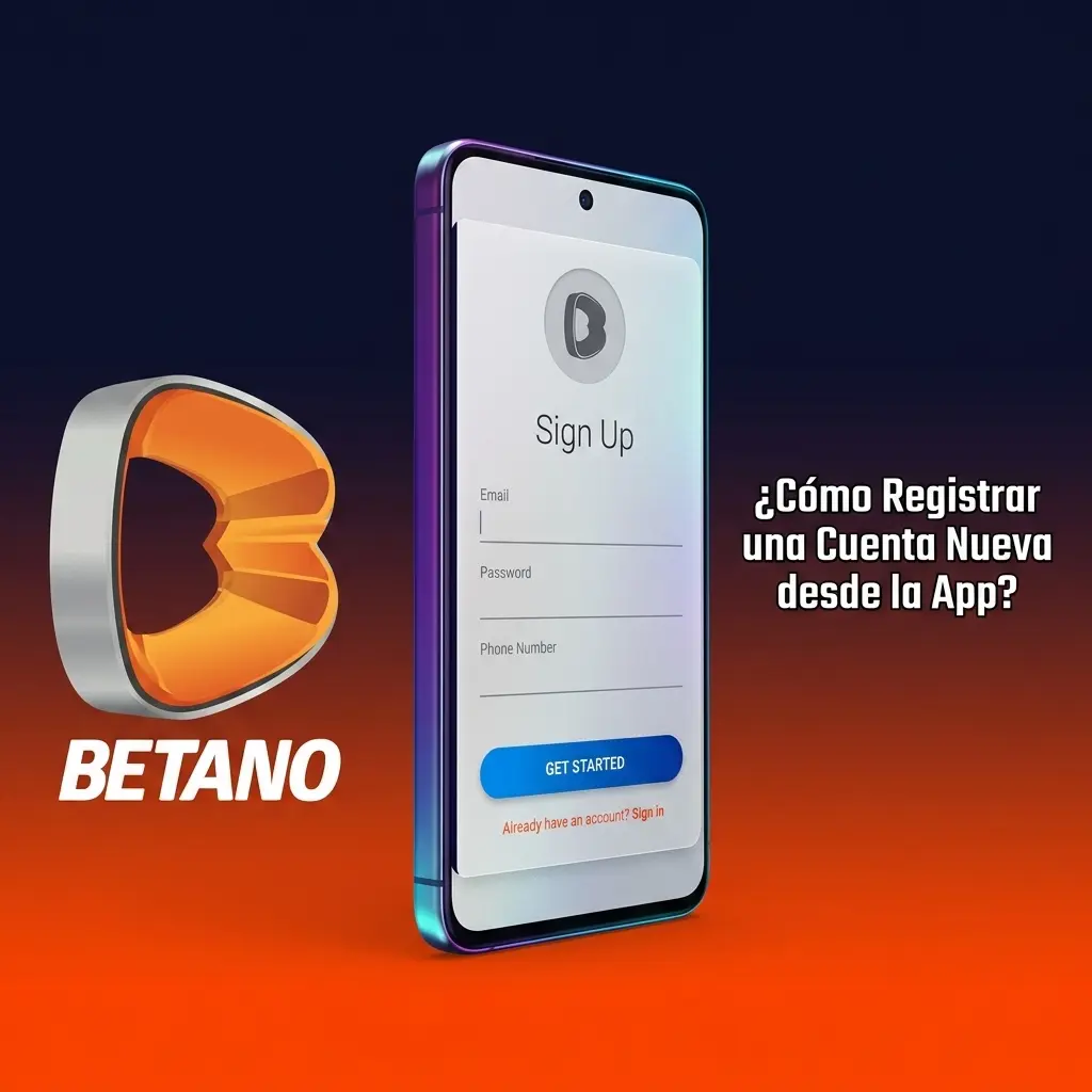 Registro de cuenta nueva en la app de Betano: pasos para crear tu perfil desde el móvil